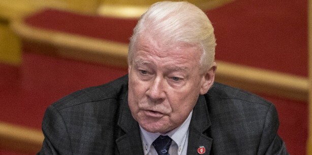 Oslo 20181203.
Carl I. Hagen under finansdebatten på Stortinget mandag.
Foto: Ole Berg-Rusten / NTB Scanpix